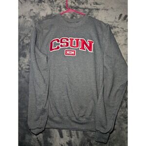 Champion CSUN Mom Sweatshirt Gray Crewneck Pullover XS Northridge Matadors